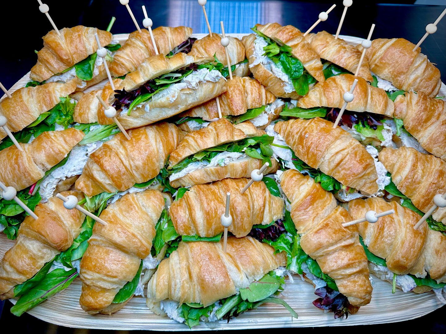 Mini Croissant Tea Sandwiches- Chicken Salad, Egg Salad or Tuna