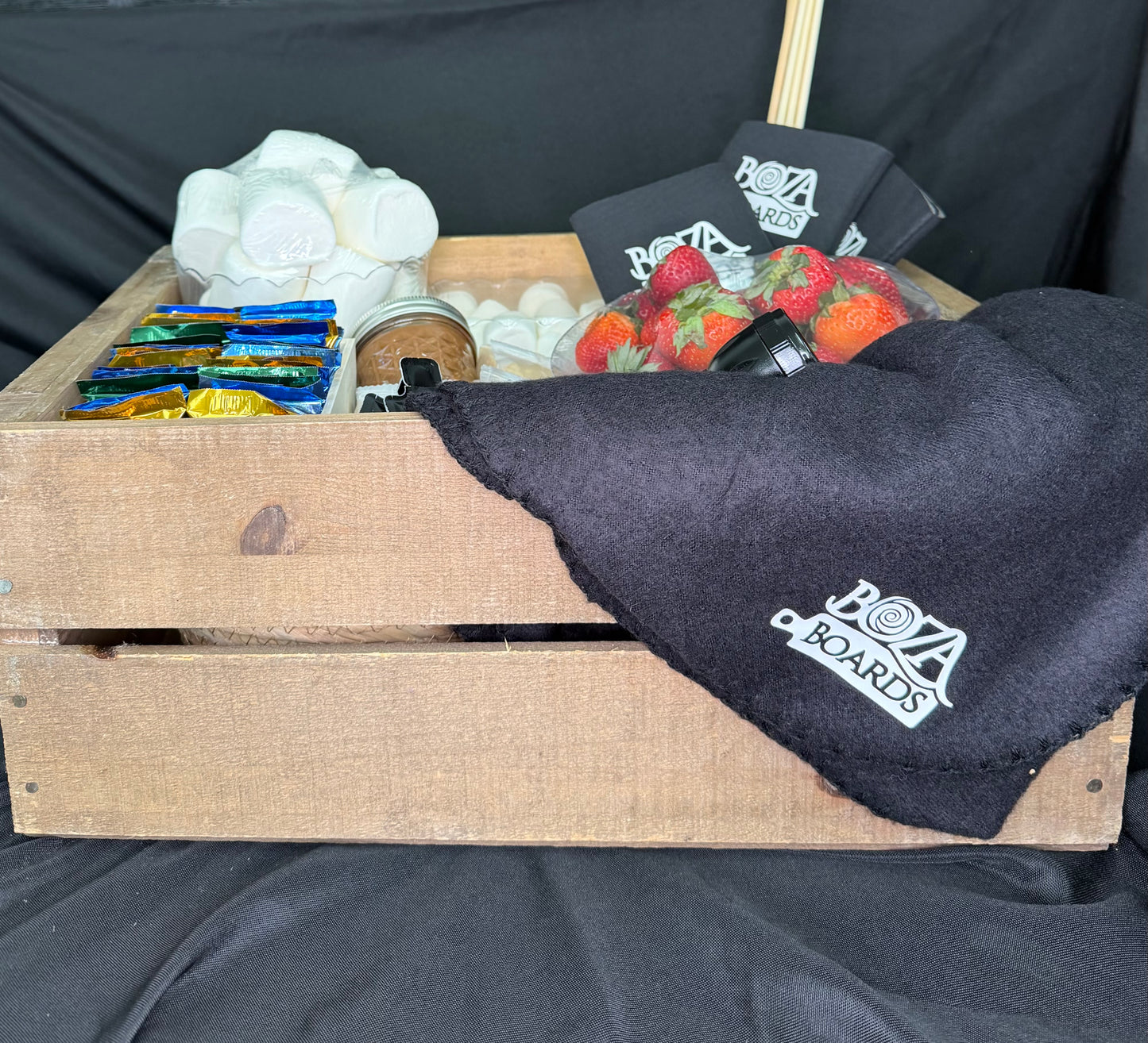 Family Campfire Crates ~ S’mores & Strawberries