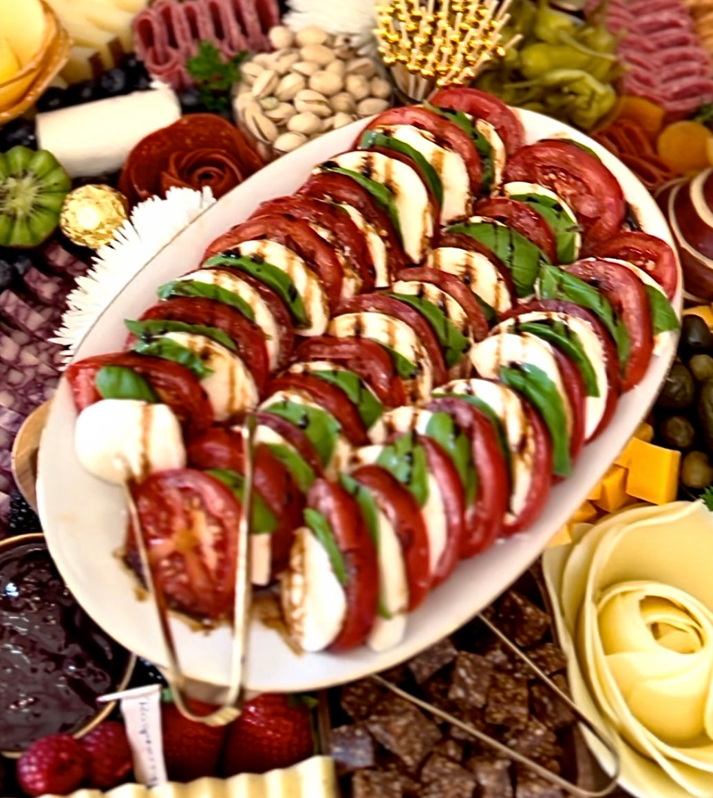 Spiral Caprese with Balsamic Glaze