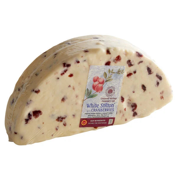 Cheese- Cromwell British White Cranberry Stilton