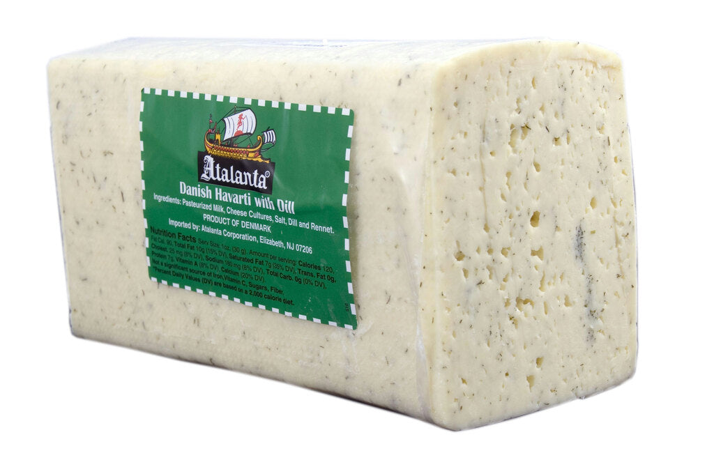 Cheese- Imported Danish Havarti Cheese with Dill