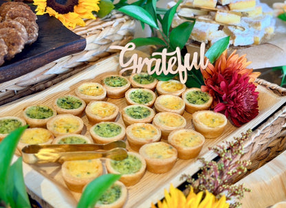 3-Cheese & Florentine Mini Quiche