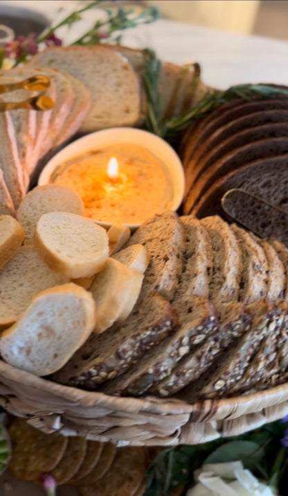 Edible Enhancement- Bread and Butter Candle Platter