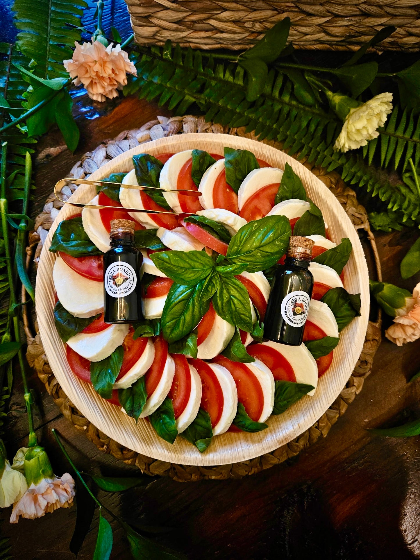 Spiral Caprese with Balsamic Glaze