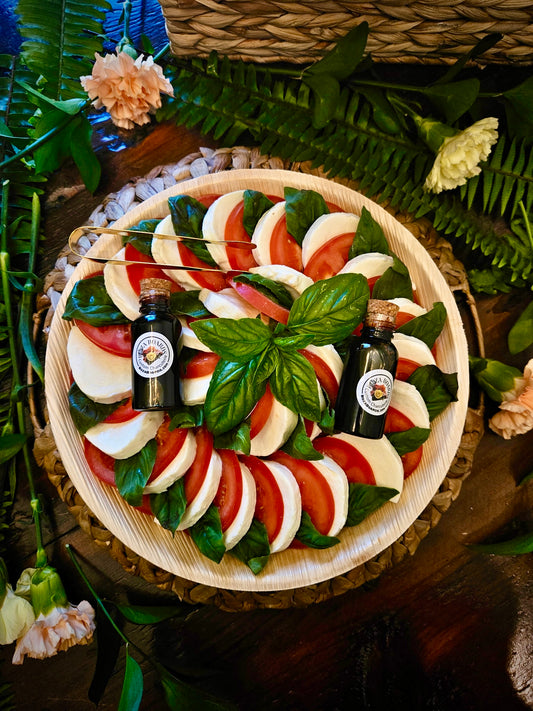 Spiral Caprese with Balsamic Glaze