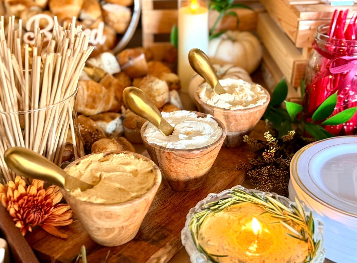 Edible Enhancement- Bread and Butter Candle Platter