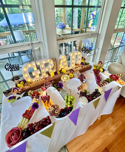 Catering Charcuterie Box Letters & Numbers