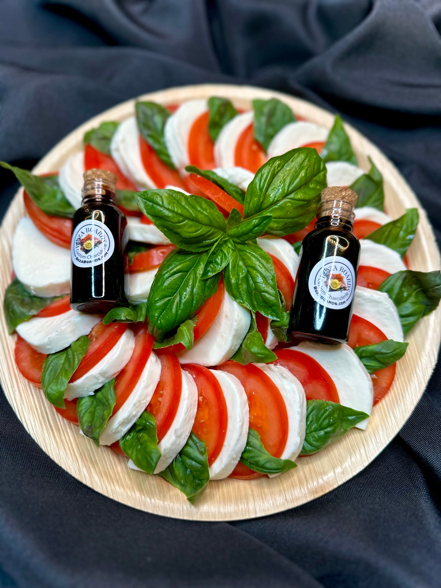 Spiral Caprese with Balsamic Glaze