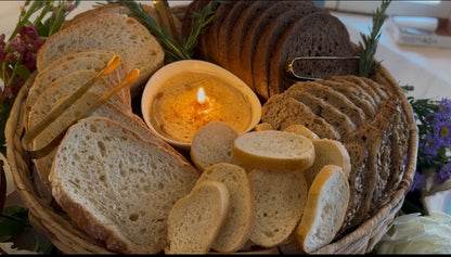 Edible Enhancement- Bread and Butter Candle Platter