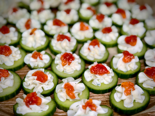 Cucumber and Goat Cheese Bites