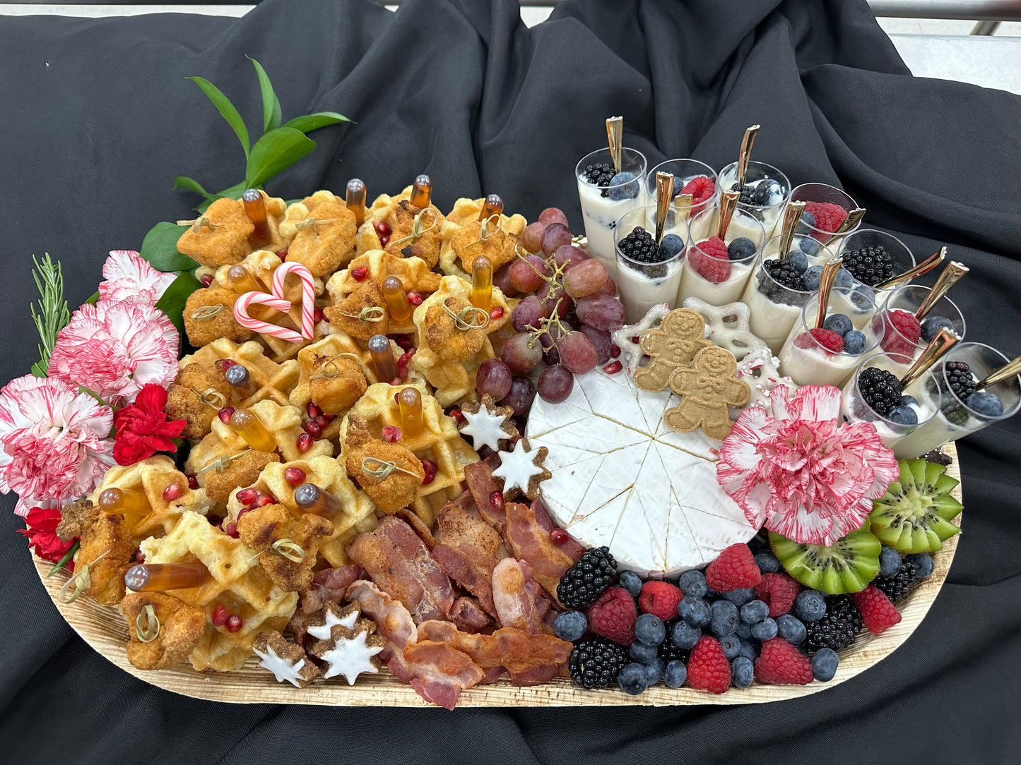 Petite Chicken & Waffles Skewers