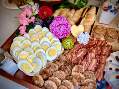 Sliced Hard-Boiled Eggs