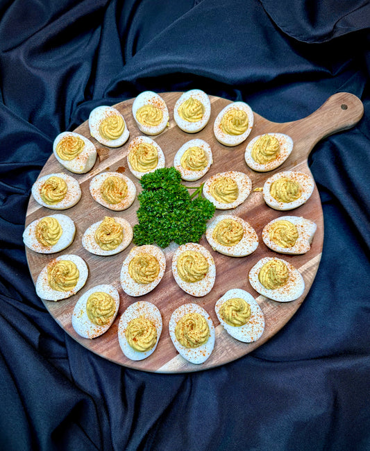 Small Bites- Smoked Deviled Eggs