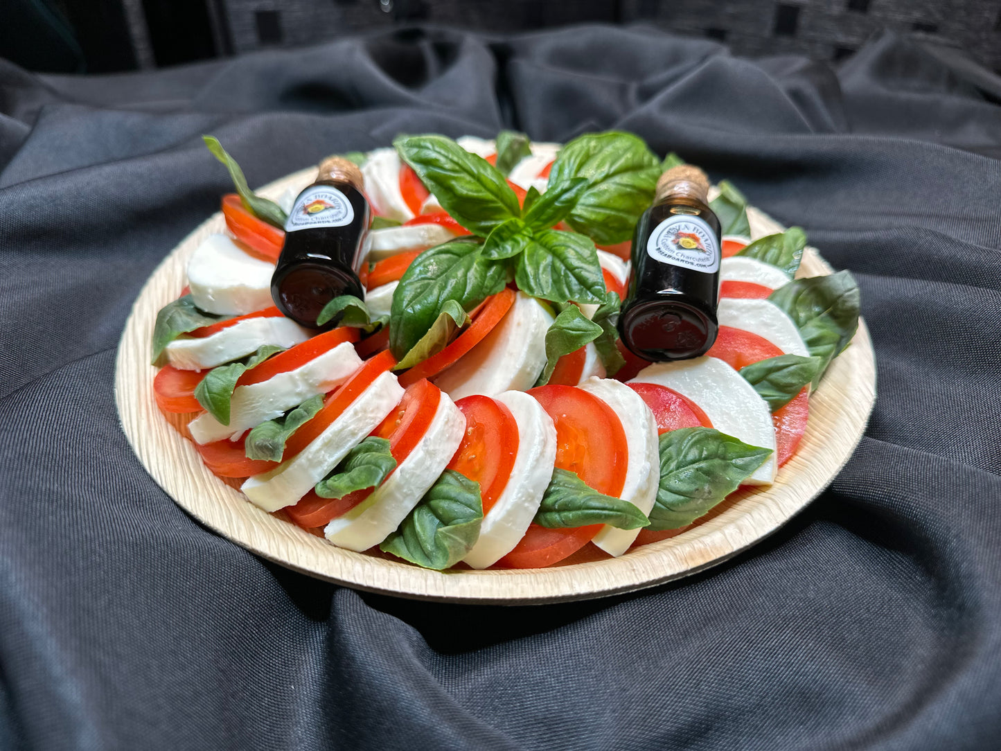 Spiral Caprese with Balsamic Glaze