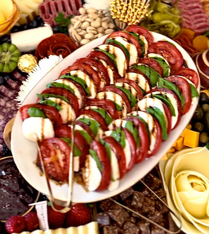 Spiral Caprese with Balsamic Glaze