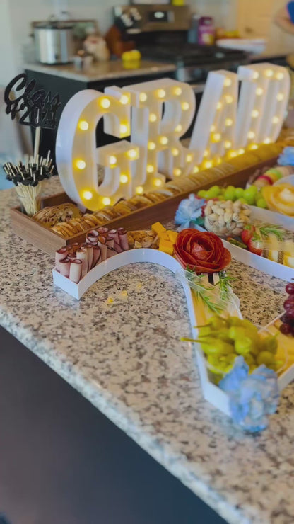 Catering Charcuterie Box Letters & Numbers