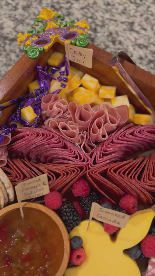 💜💚💛 Mardi Gras Charcuterie Boards 💛💚💜