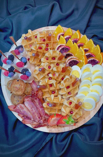 Petite Chicken & Waffles Skewers