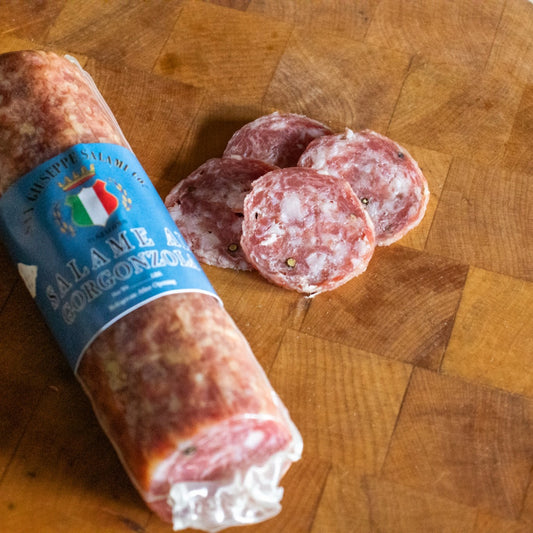 San Giuseppe Salami Co, Salame Al Gorgonzola- Locally Sourced from Elon NC